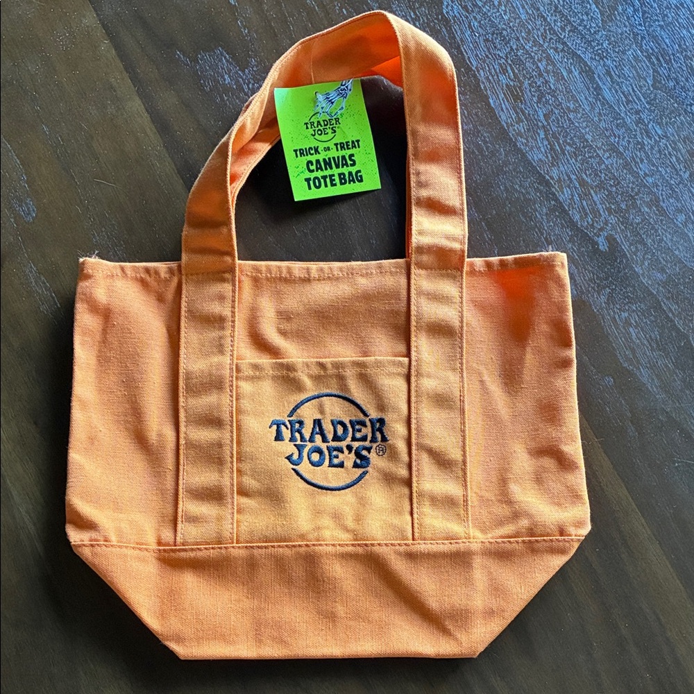 Trader Joe's Orange Mini Tote Bag